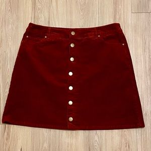 EUC Orange Corduroy Skirt C Est. 1946